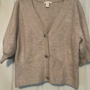 H&M Light Beige Cardigan Sweater